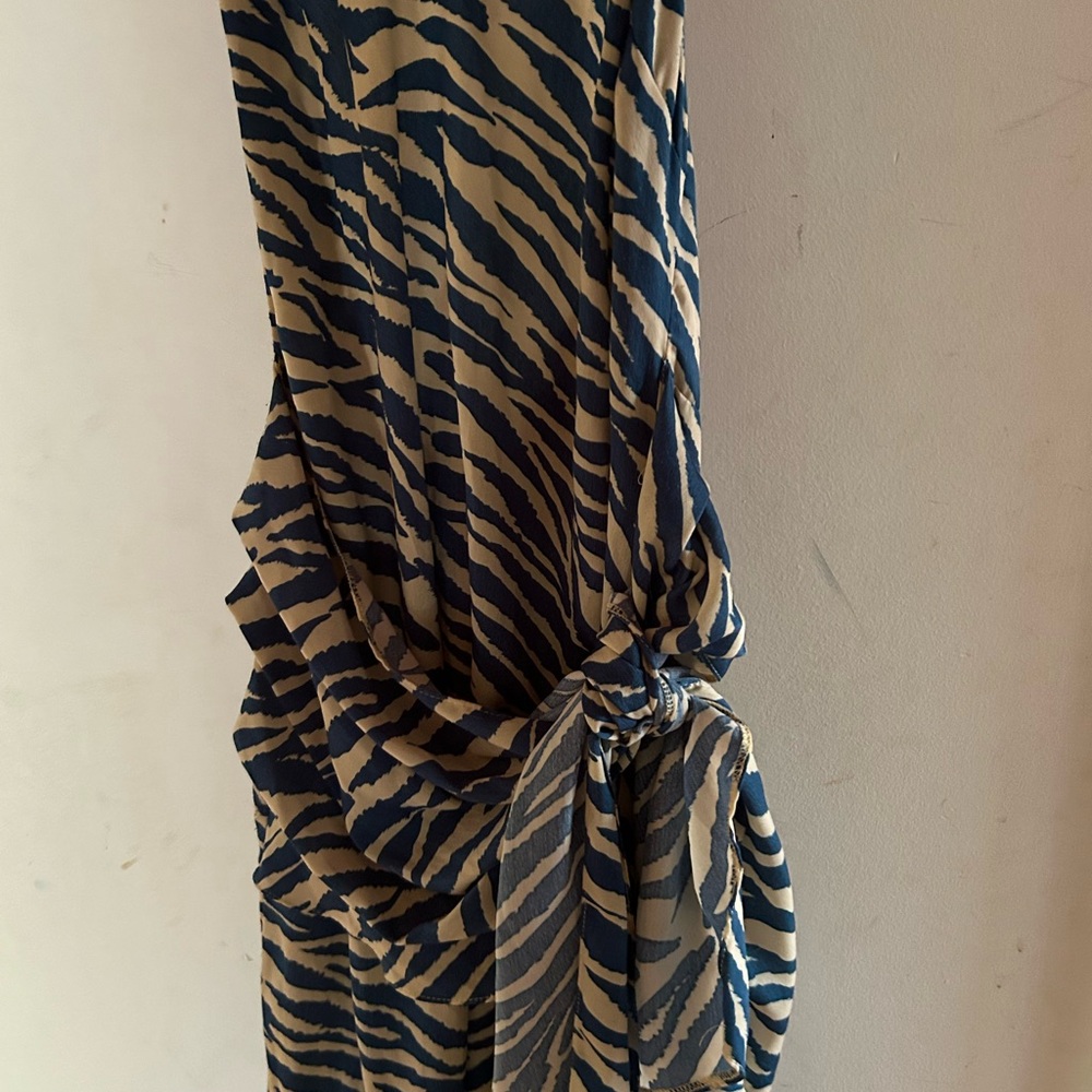 Gorgeous Barely Worn Zebra Print Halter Dress - image 4